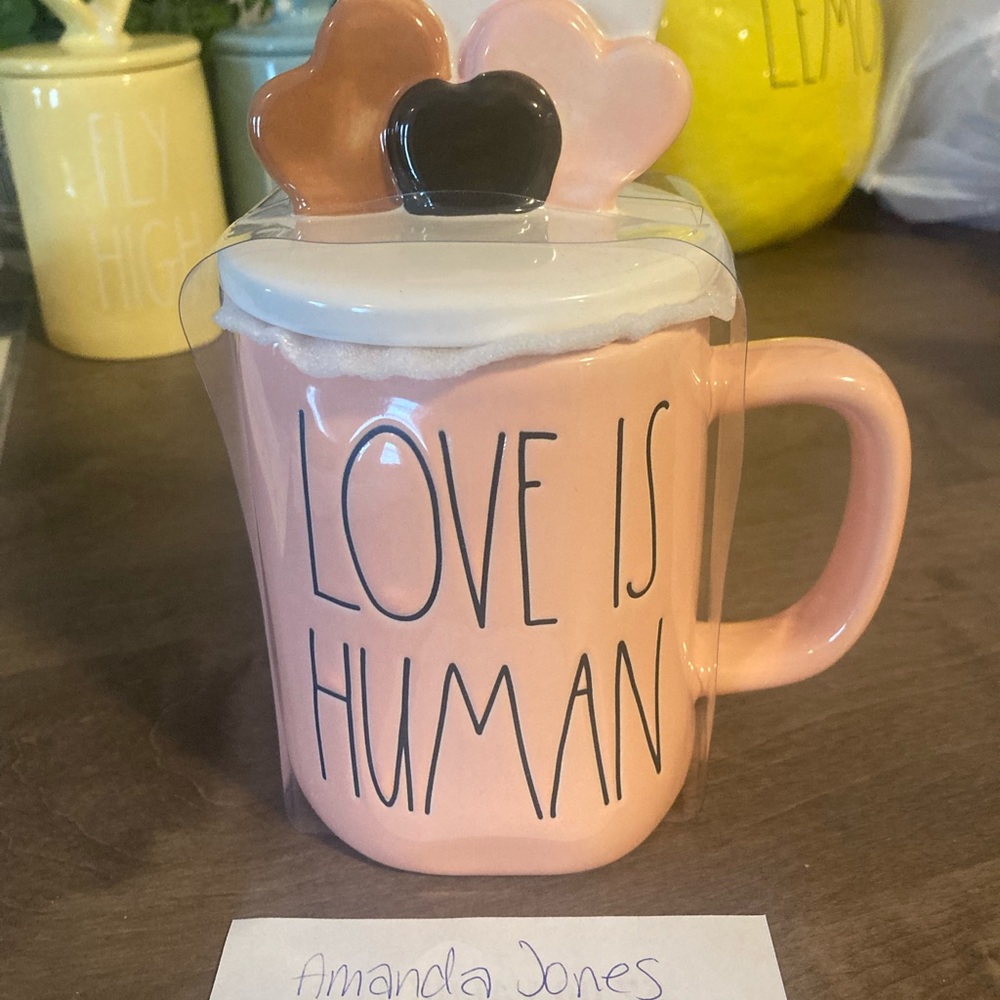 Rae Dunn Love Is Human Mug